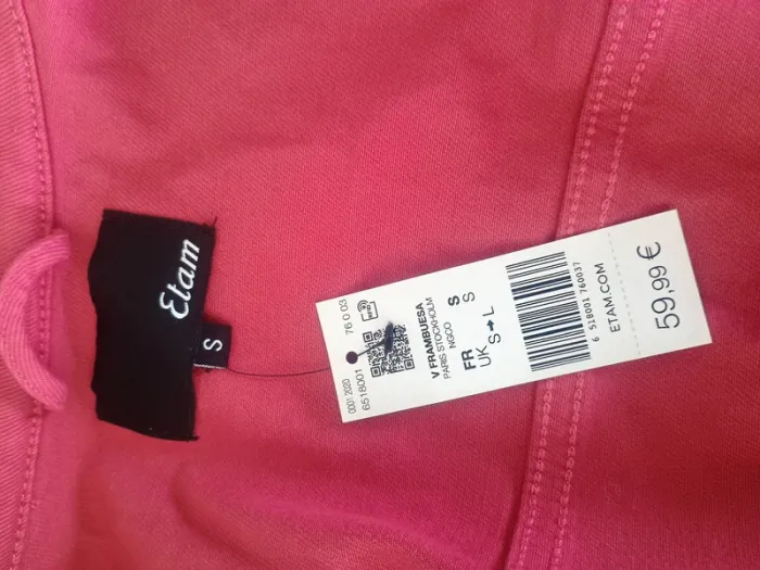 Veste imper neuf rose S - photo numéro 5