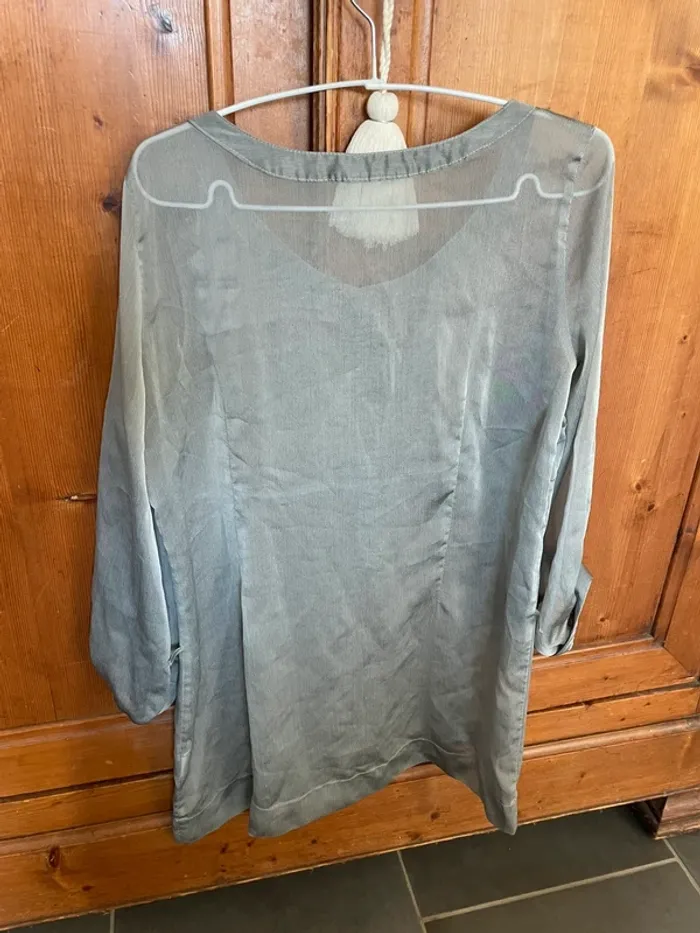Chemise tunique longue grise neuve - photo numéro 2