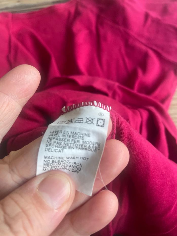 Ter Shirt basique petit bateau framboise 14 ans - photo numéro 6