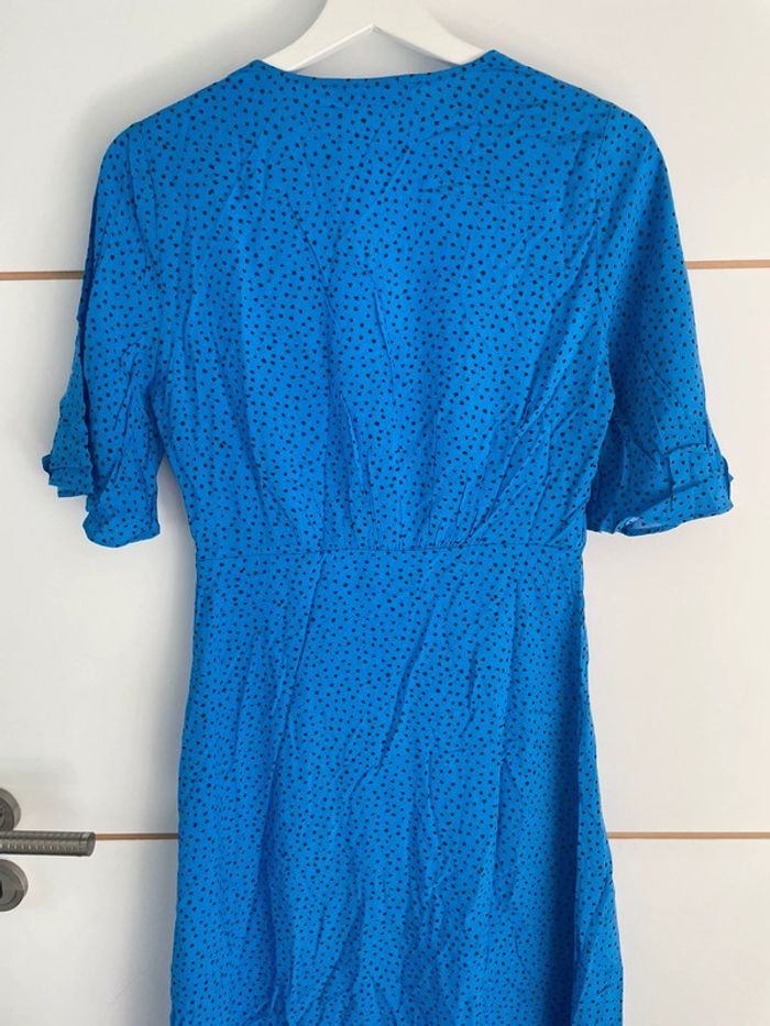 Robe longue bleue XS Mango - photo numéro 2