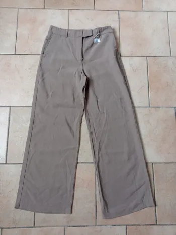 Pantalon fluide kaki