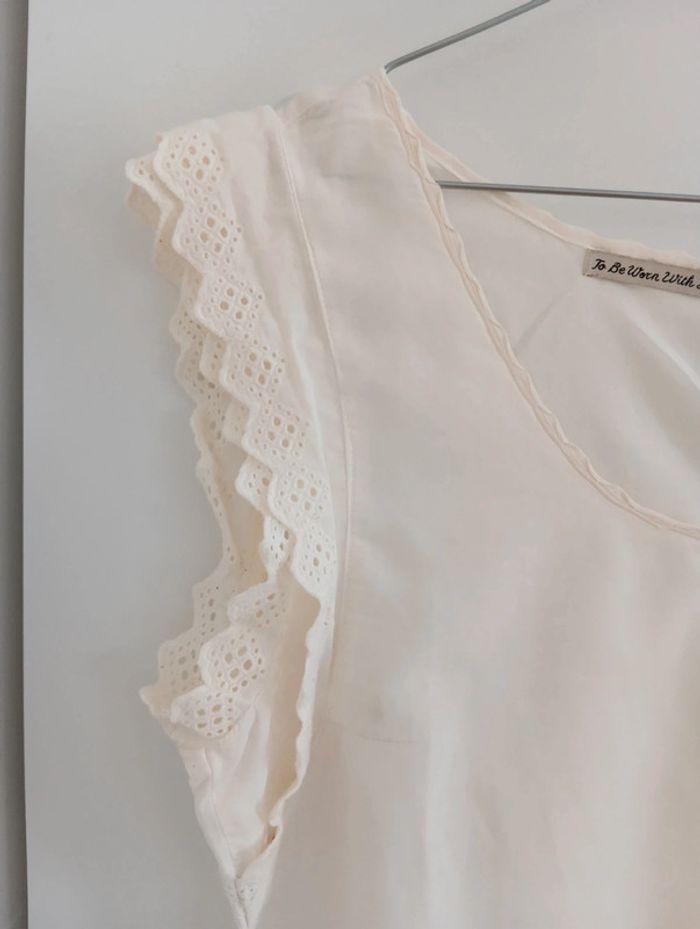 Blouse Écrue broderies maison scotch "la femme selon Marie" - photo numéro 11