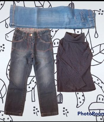 2 jeans 1 col roulé 🌸