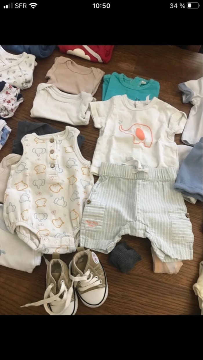 Lot vêtements bébé garçon été 1 et 3 mois - photo numéro 8