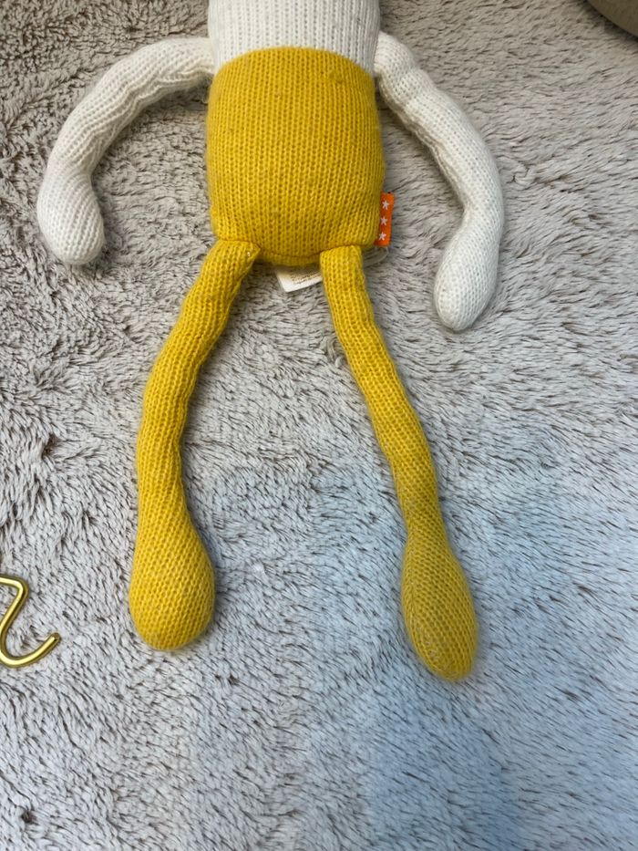 Doudou / peluche souris en laine tricote - Hema