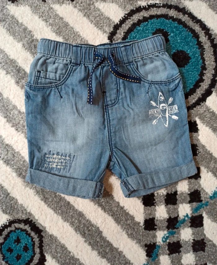 Short en jean léger souple - Taille 9 mois