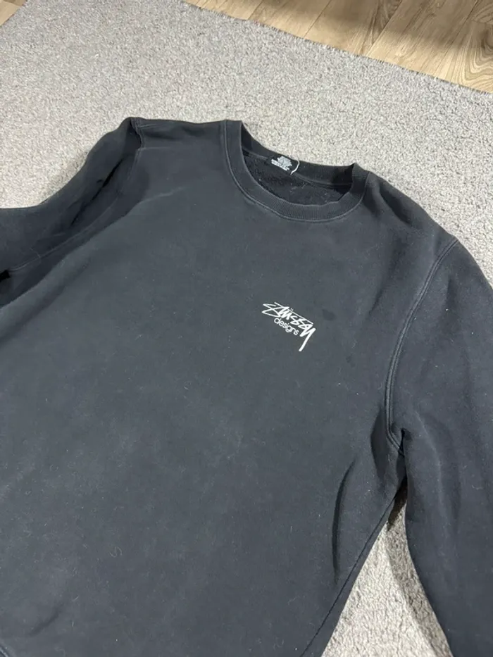 Sweat Stussy design noir avec motif - photo numéro 11