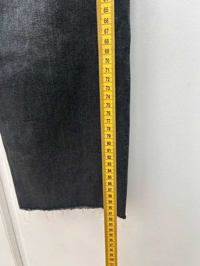 Jeans femme noir court fuselé taille xl 42 springfrield mom boyfriend - photo numéro 10