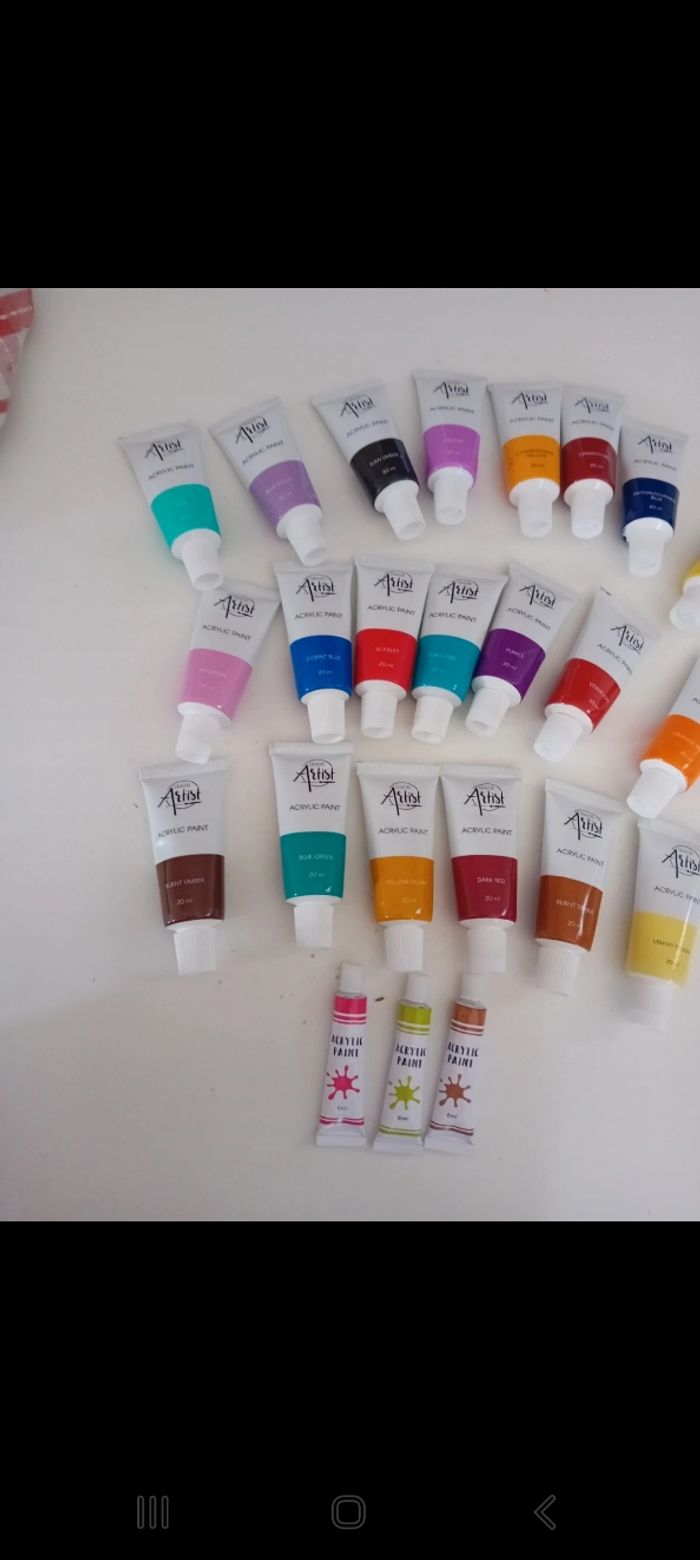 Lot peinture acrylique neuf - photo numéro 2
