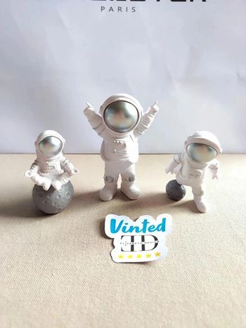 Lot de 3 figurine astronautes