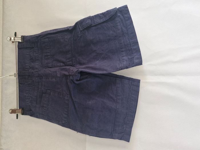 Short 3 ans Tissaia Bleu marine inscription path line wx 953 - photo numéro 2