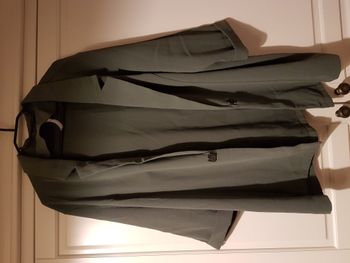 veste kaki blanche porte 50