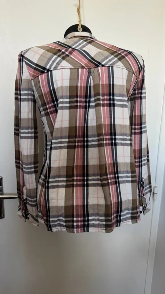 Chemisier à carreaux femme bershka - photo numéro 3