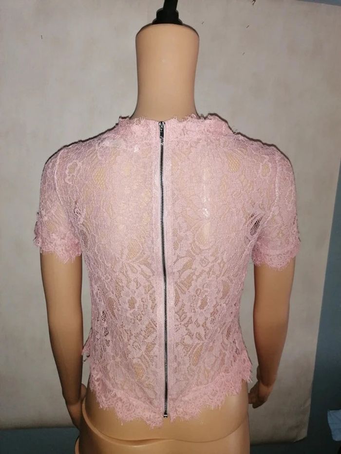 Haut transparent rose Vera & Lucy S - photo numéro 3