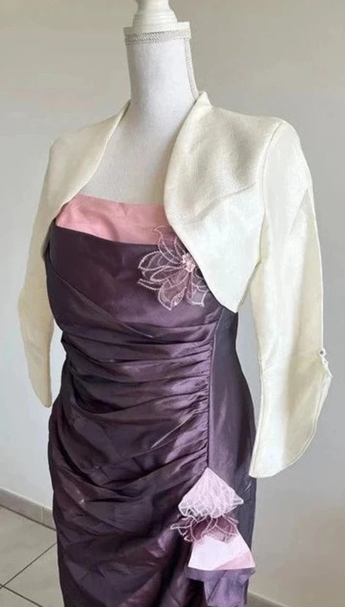 Robe de cérémonie + veste dans les tons de parme/violet - photo numéro 10
