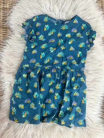 Fille 👧🏻 Robe gemo bleu turquoise - taille 4 ans