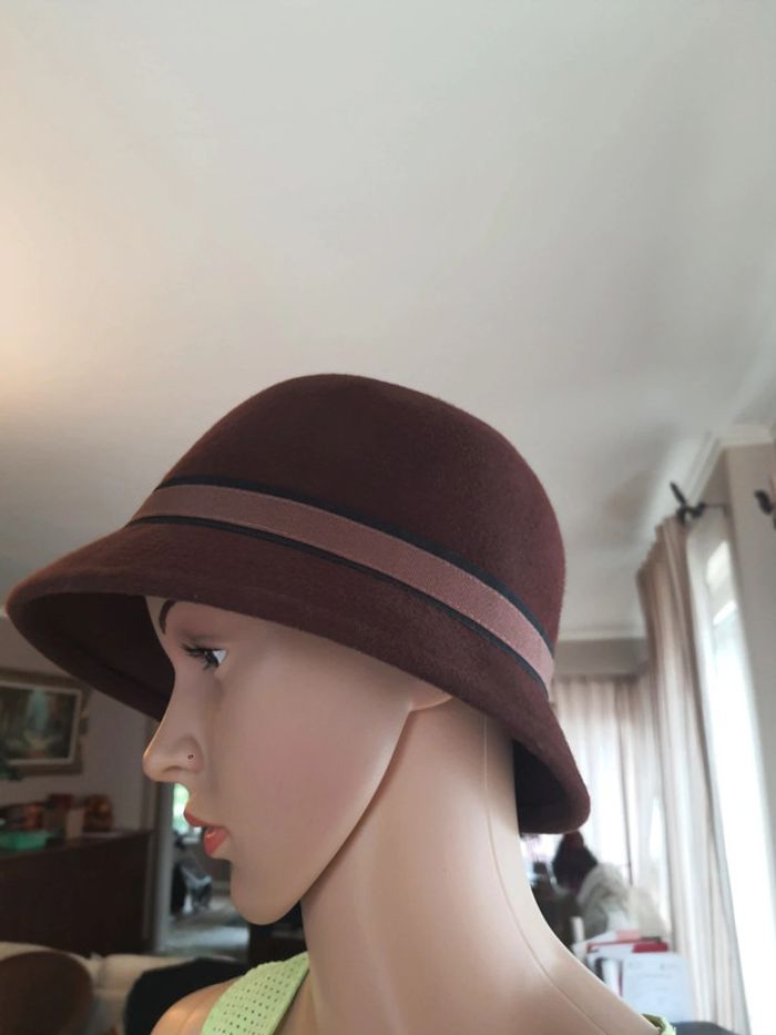 Chapeaux femme marron Veritas en laine 56cm - photo numéro 8