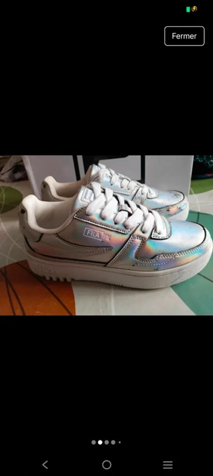 Superbes sneakers baskets femme marque Fila pointure 36 - photo numéro 2