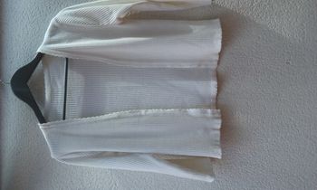 Gilet ouvert d'été blanc femme