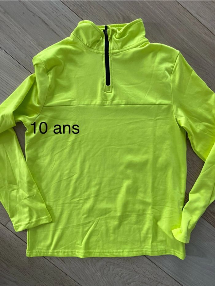 T-shirt technique Crivit jaune 10-12 ans - photo numéro 3