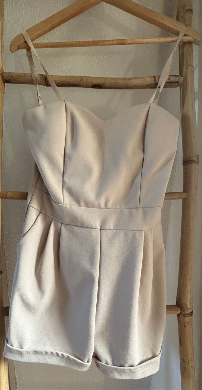Combi short beige