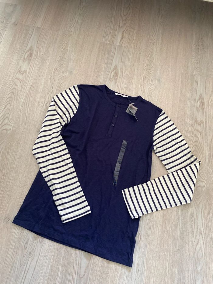 Tee shirt t-shirt marinière à Monoprix Taille 13, 14 ans, neuf.