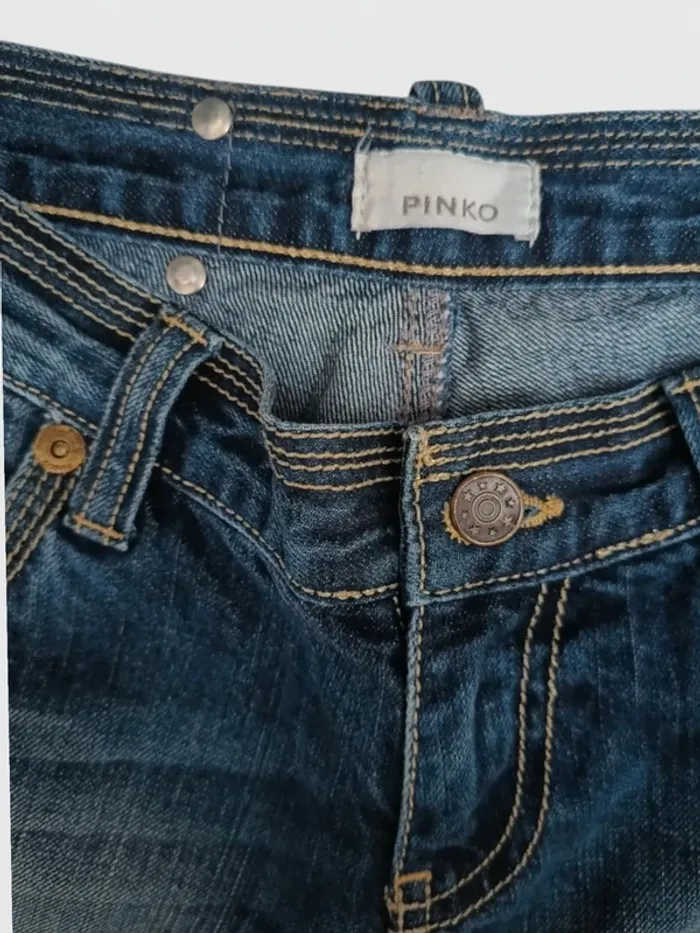 Jean Pinko vintage y2k , coupe straight  ,taille basse , 100 % coton - photo numéro 12