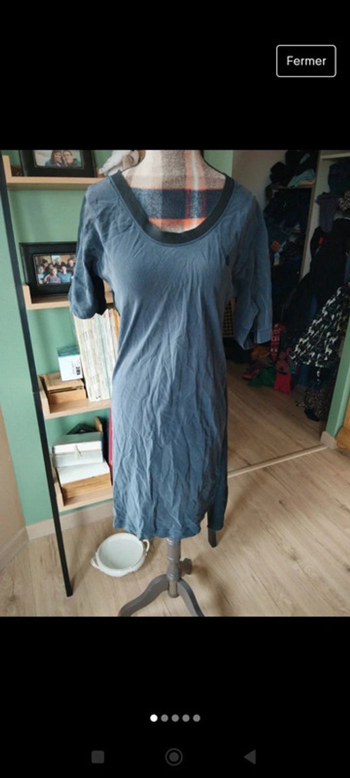 Robe simple casual vintage Sonia Rykiel taille s bleu noir