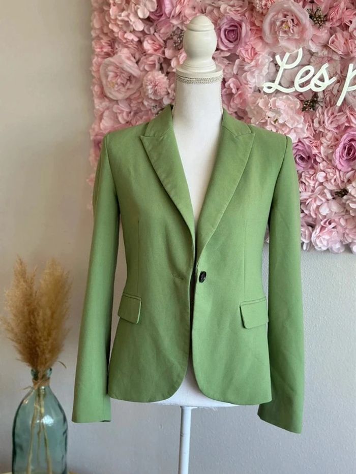 Blazer vert pomme taille 34 - Zara - photo numéro 4