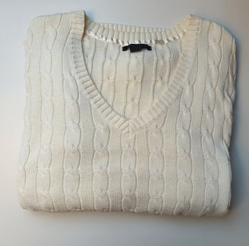 Pull torsadé col V Tommy Hilfiger L