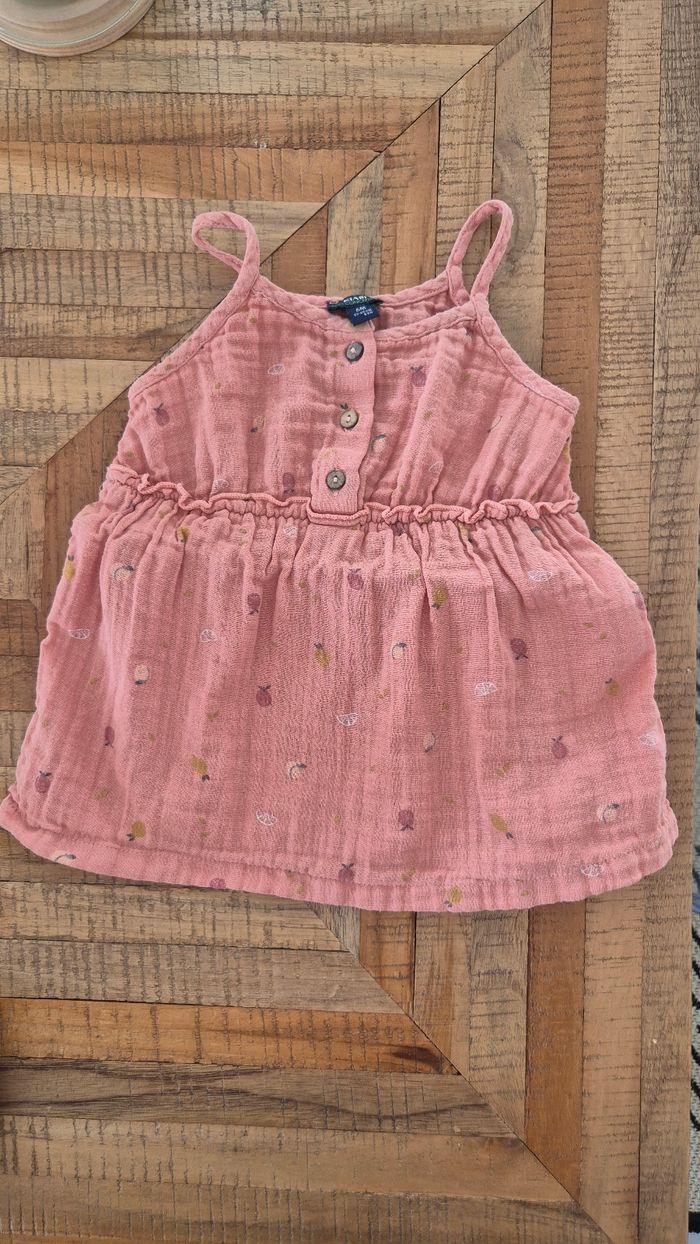 Robe été motif fruits