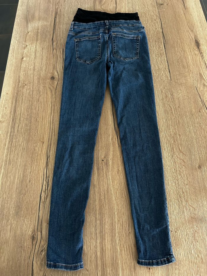Jean skinny de grossesse bleu - photo numéro 2