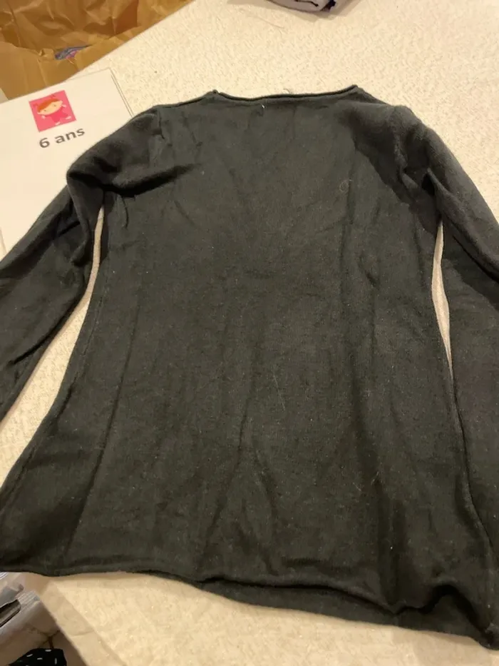 Pull chat noir 6 ans - photo numéro 5