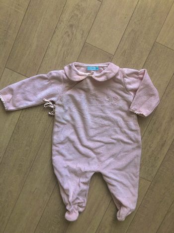 Grenouillère rose fille Obaïbi