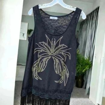 Débardeur transparent noir 🌹 S/M 🌹