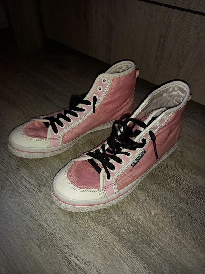 basket montante nizza adidas originals rose pointure 38 - photo numéro 2