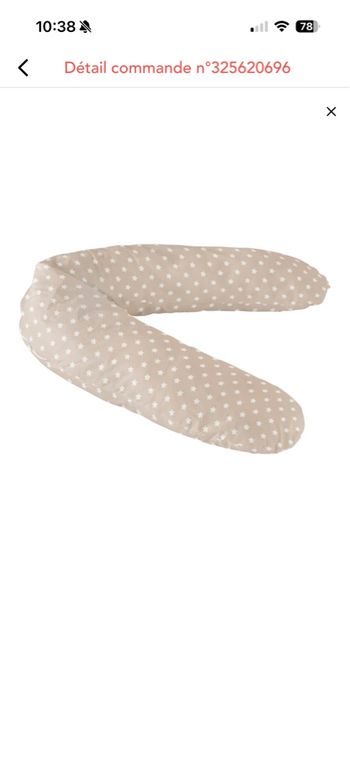 Coussin d'allaitement Cloe-B 145 x 25 cm - Taupe