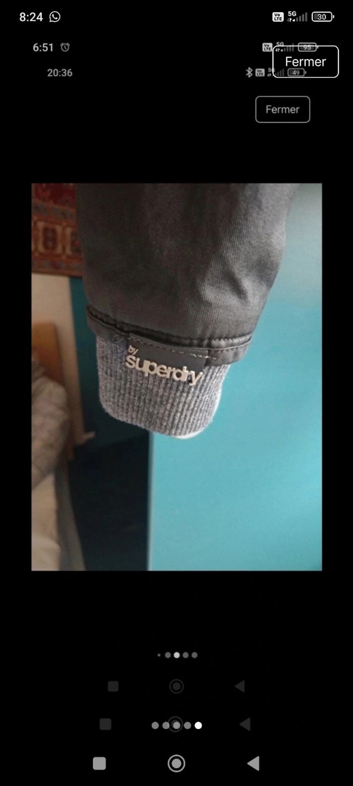 Veste super dry grise - photo numéro 5