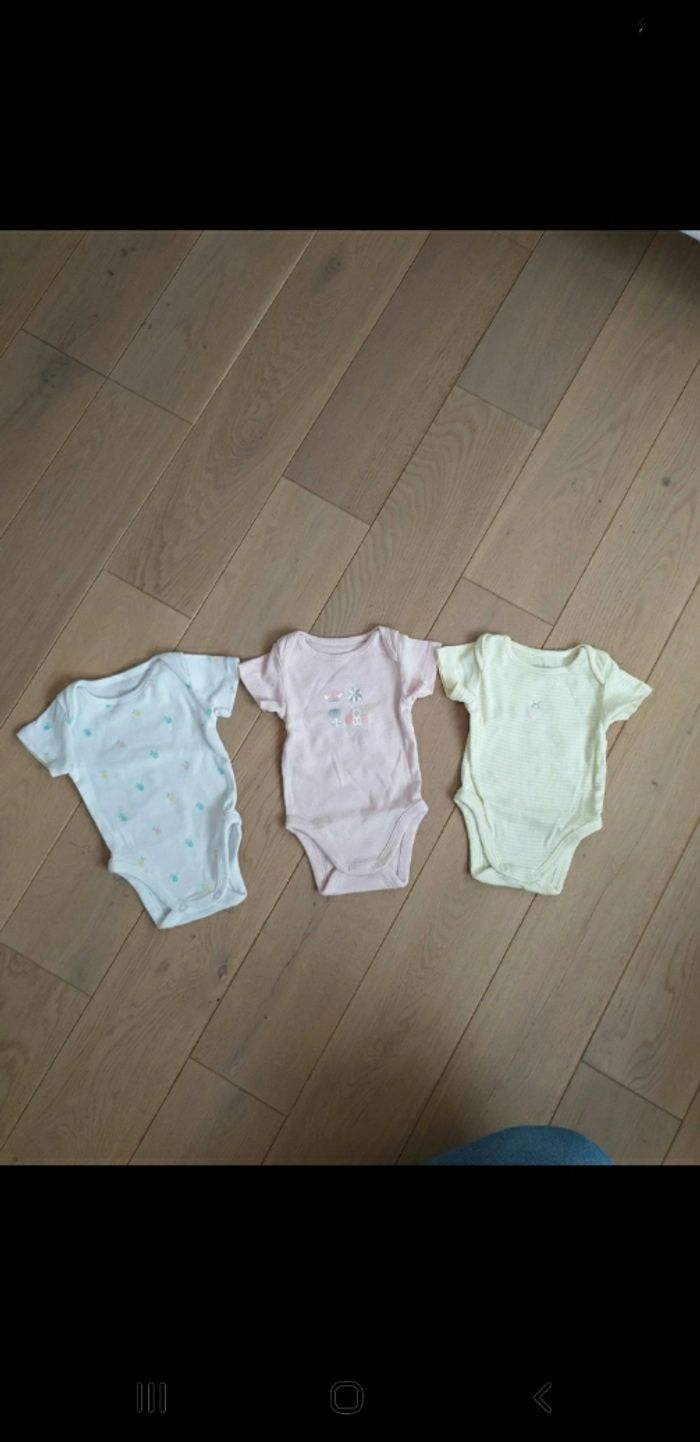 Lot bodies manches courtes