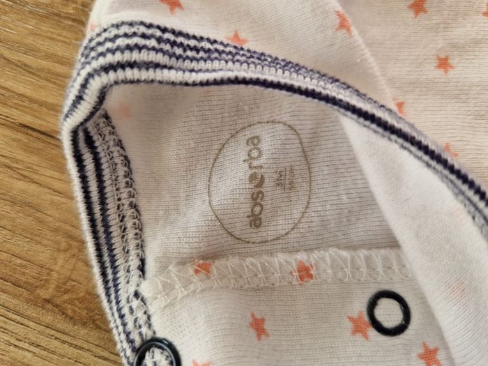 Pyjama léger motif étoile - 3 mois - photo numéro 3