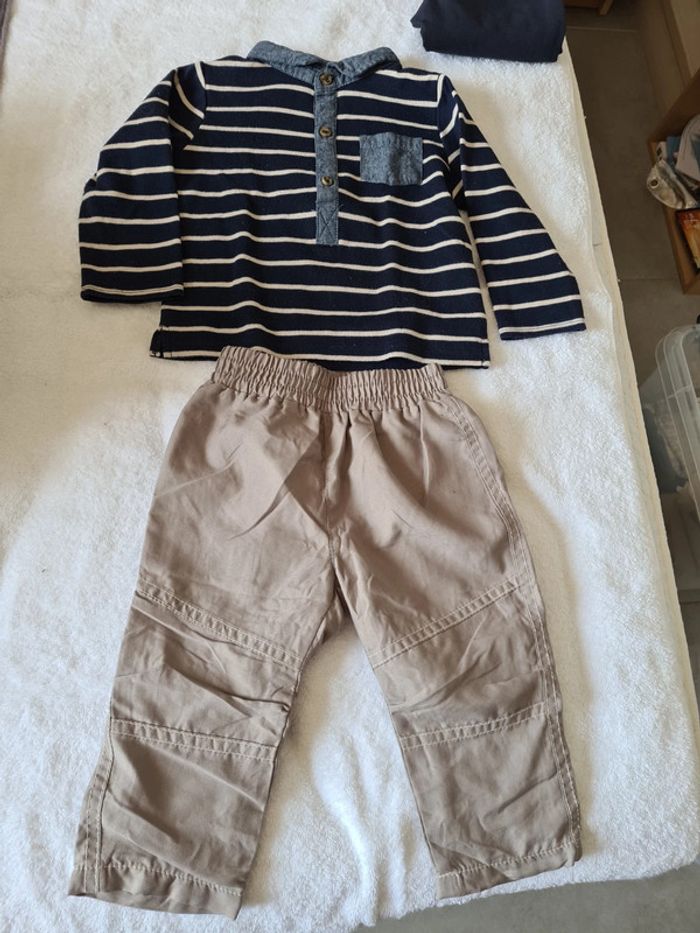 Ensemble haut manches longues + pantalon jogging