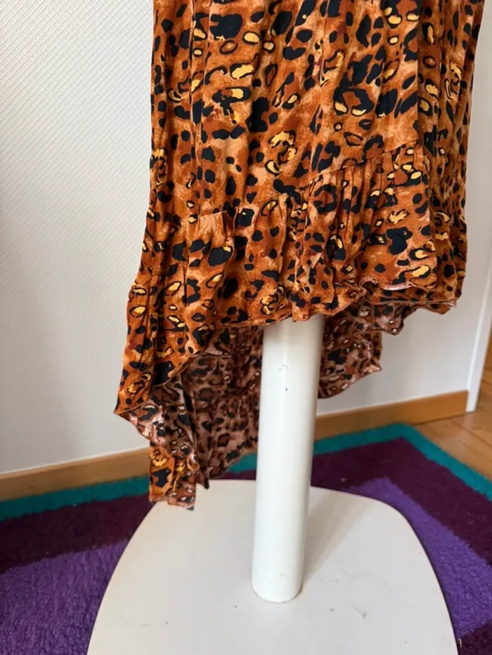 Robe longue léopard en très bon état taille 38 garden - photo numéro 7