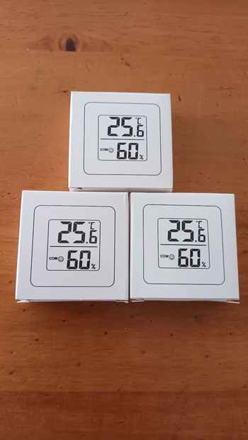 Lot de 3 mini thermomètre d'intérieur neuf 