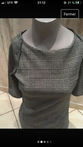 Superbe robe chic et sophistiquée de marque Mango excellent état en S 36/38
