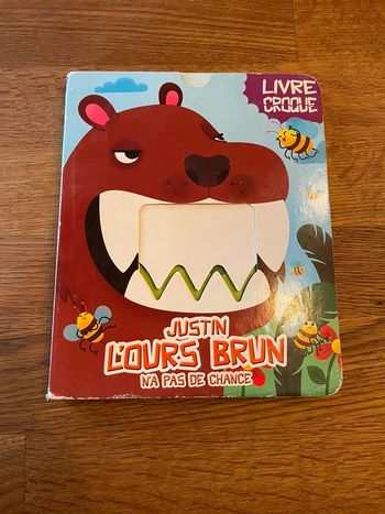 Livre Croque Justin l’ours brun n’a pas de chance