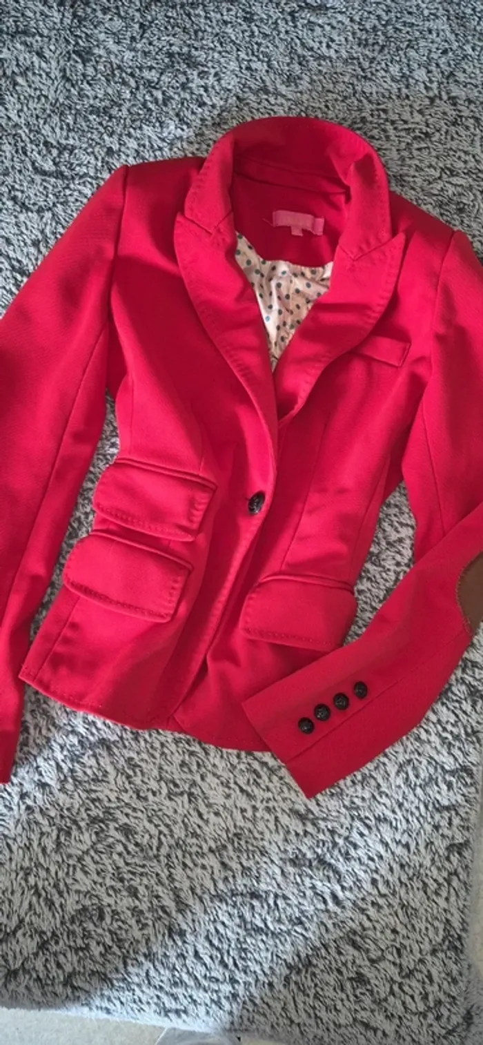 Blazer femme rouge