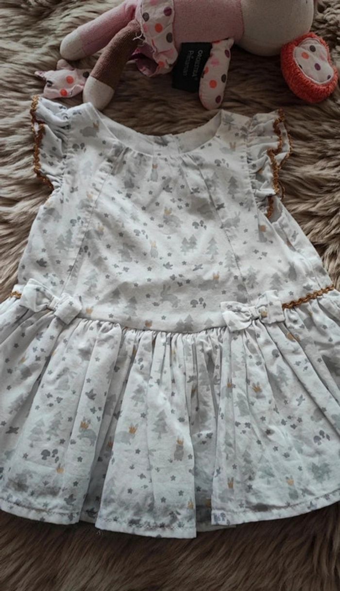 Robe blanche argent lapin orchestra 1 mois - photo numéro 3