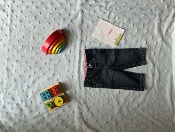 jean bleu taille réglable 3 mois tex