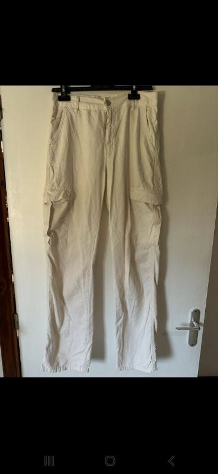 Jean cargo femme