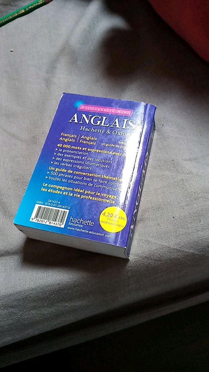 Mini dictionnaire anglais - photo numéro 2